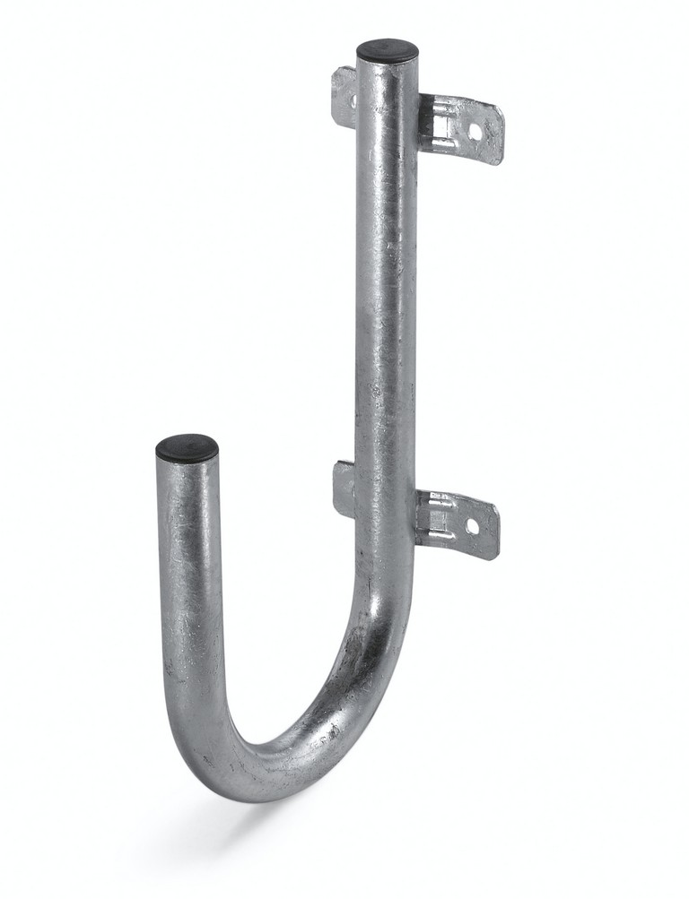 SUPPORTO A "J" LEGGERO D.40MM L.20CM PER PALO  D.30-60 MM