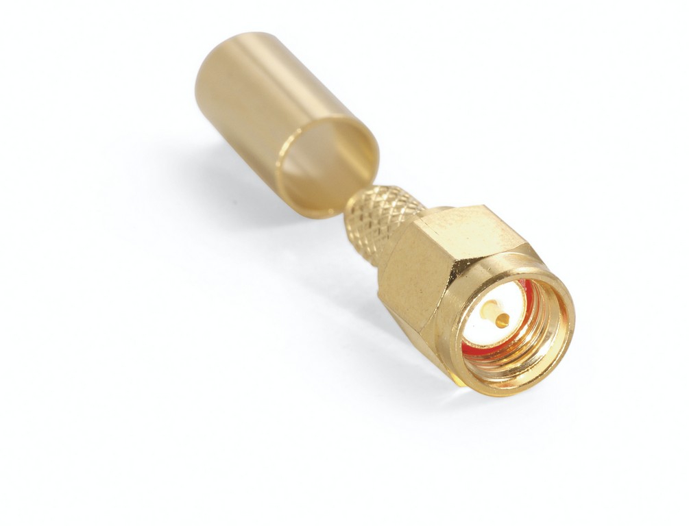 CONNETTORE SMA MASCHIO PER RG58/RG223/HF195 A CRIMPARE