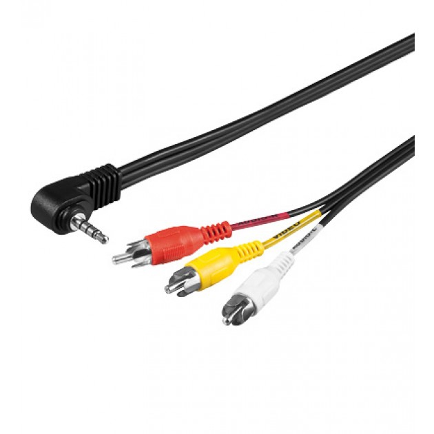 ADATTATORE AUDIO DA JACK 3.5MM FEMMINA A 2 RCA MASCHIO