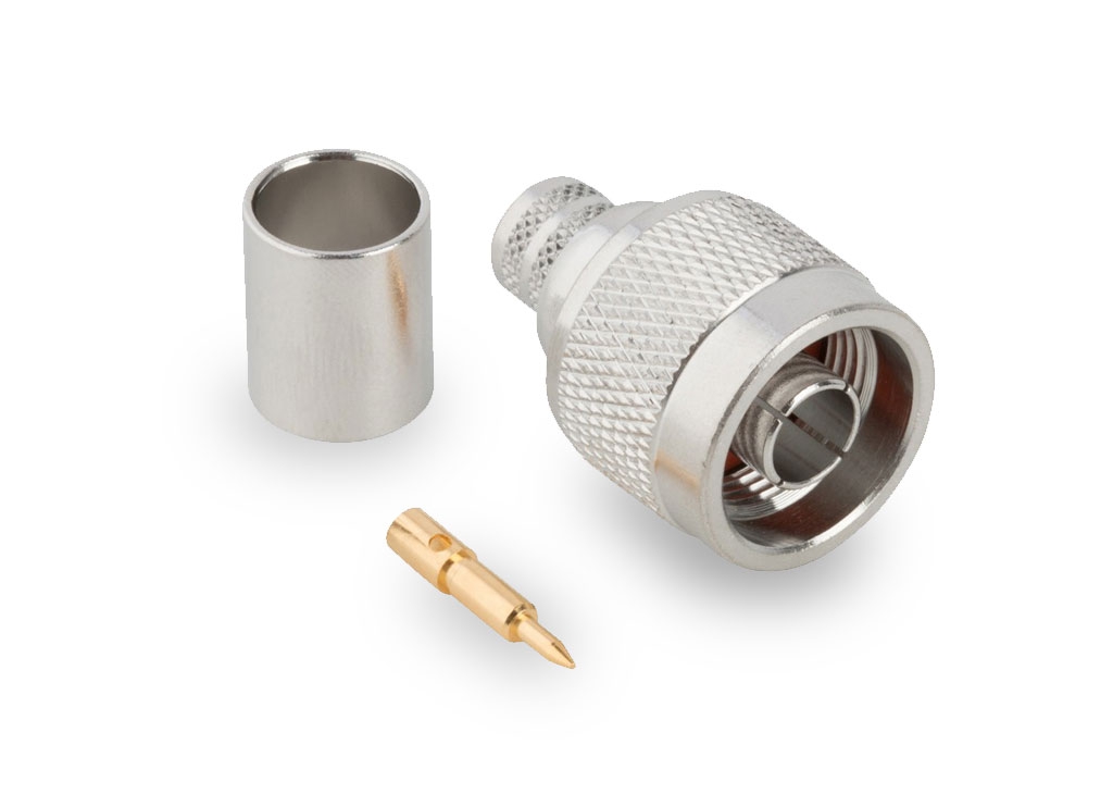 CONNETTORE N MASCHIO PER RG58/RG223/HF195 CRIMPARE HQ