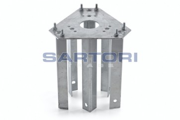 BASE DA CEMENTARE PER TRALICCIO TRIANGOLARE 