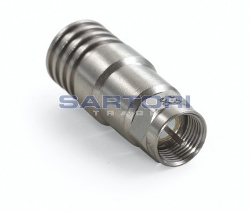 CONNETTORE F A CRIMPARE CAVO D.10,1 MM.