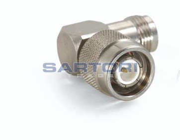 ADATTATORE COASSIALE TNC MASCHIO / TNC FEMMINA 90°