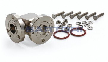 ADATTATORE COASSIALE FLANGIA EIA 7/8" - EIA 7/8" A 90°