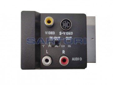 ADATTATORE AUDIO VIDEO SCART MASCHIO / 3 RCA FEMMINA 