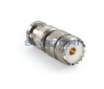 ADATTATORE COASSIALE BNC MASCHIO / UHF FEMMINA 