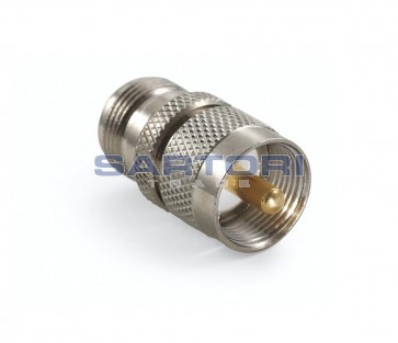 ADATTATORE COASSIALE UHF MASCHIO / N FEMMINA 
