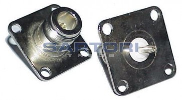 CONNETTORE COASSIALE N FEMMINA A PANNELLO FLANGIA QUADRA PER BIRD