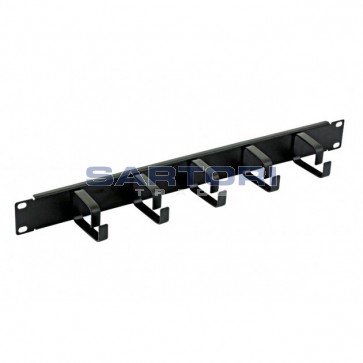 PANNELLO PASSACAVI PER RACK 19" A 5 ANELLI