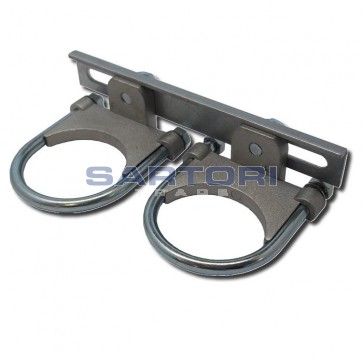 SUPPORTO DUAL FEED CON COLLARI METALLICO