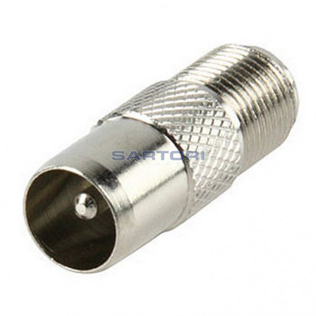 F TIPO MASCHIO-TIPO F Femmina Rf Coassiale Tvcc Adattatore Connettore - Foto 8