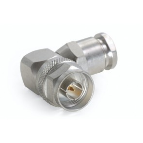 CONNETTORE COASSIALE N MASCHIO A 90° A SALDARE