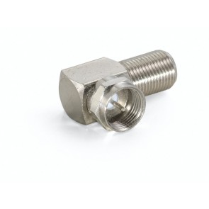 ADATTATORE COASSIALE F MASCHIO / F FEMMINA 90°