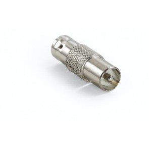 ADATTATORE COASSIALE BNC FEMMINA / IEC MASCHIO 
