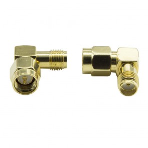 ADATTATORE COASSIALE SMA MASCHIO - SMA FEMMINA A 90°