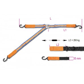 CINGHIA CON 3 GANCI ED ASOLE CON FIBBIA 