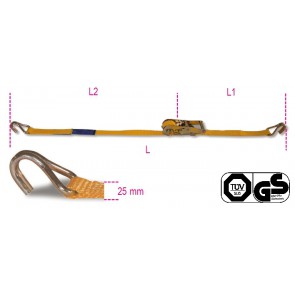 CINGHIA CON 2 GANCI E CRICCHETTO MAX 750KG 