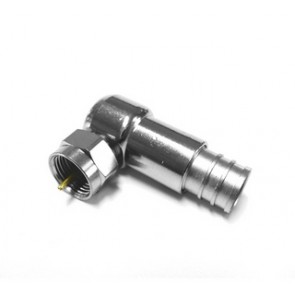 CONNETTORE F 90° A CRIMPARE 