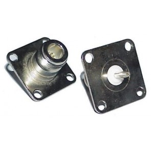 CONNETTORE COASSIALE N FEMMINA A PANNELLO FLANGIA QUADRA PER BIRD