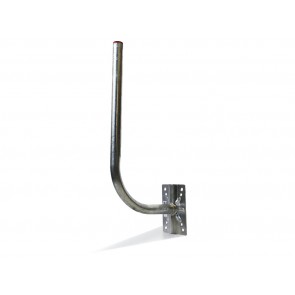 SUPPORTO A "L" LEGGERO IN TUBO TONDO - H.60CM