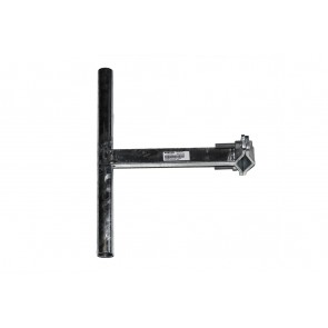 SUPPORTO A "T" DA PALO CON 1 MORSETTO PER PALO D.40-114MM