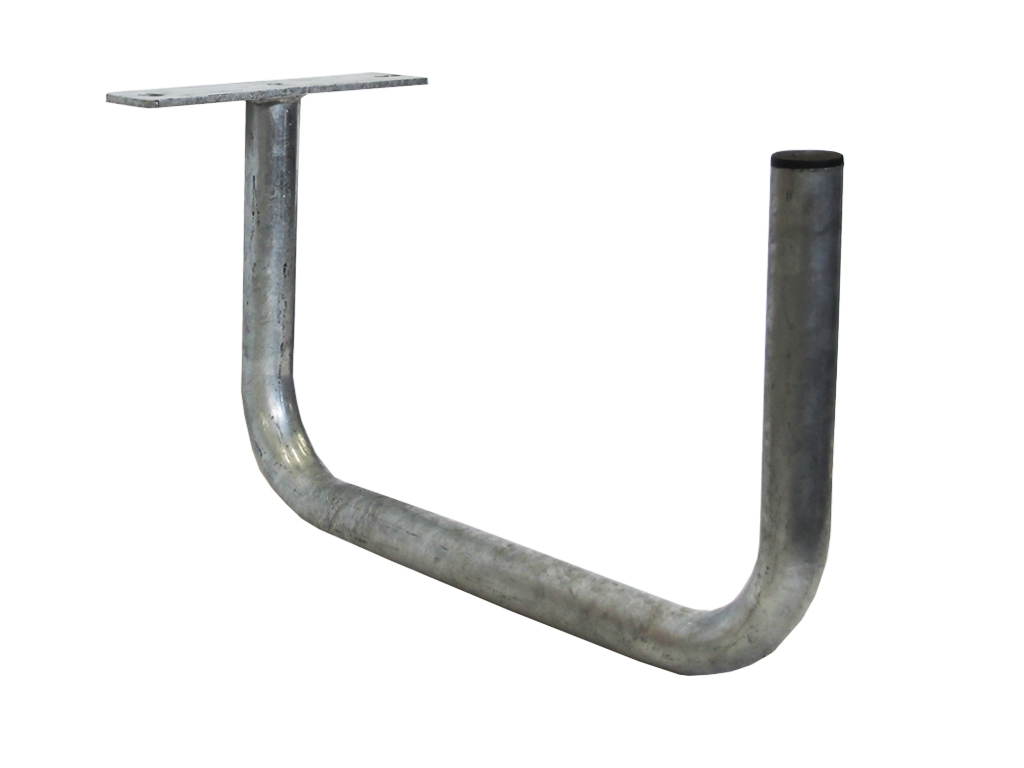 SUPPORTO A "U" DA SOFFITTO D.40MM SPORGENZA 55CM